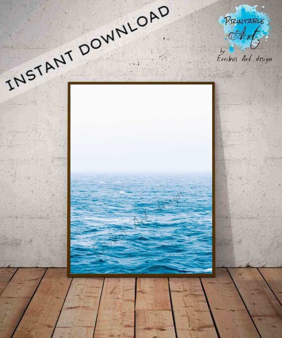 Sea Ocean Printable Instant Download Sea Summer Wall Art | Etsy