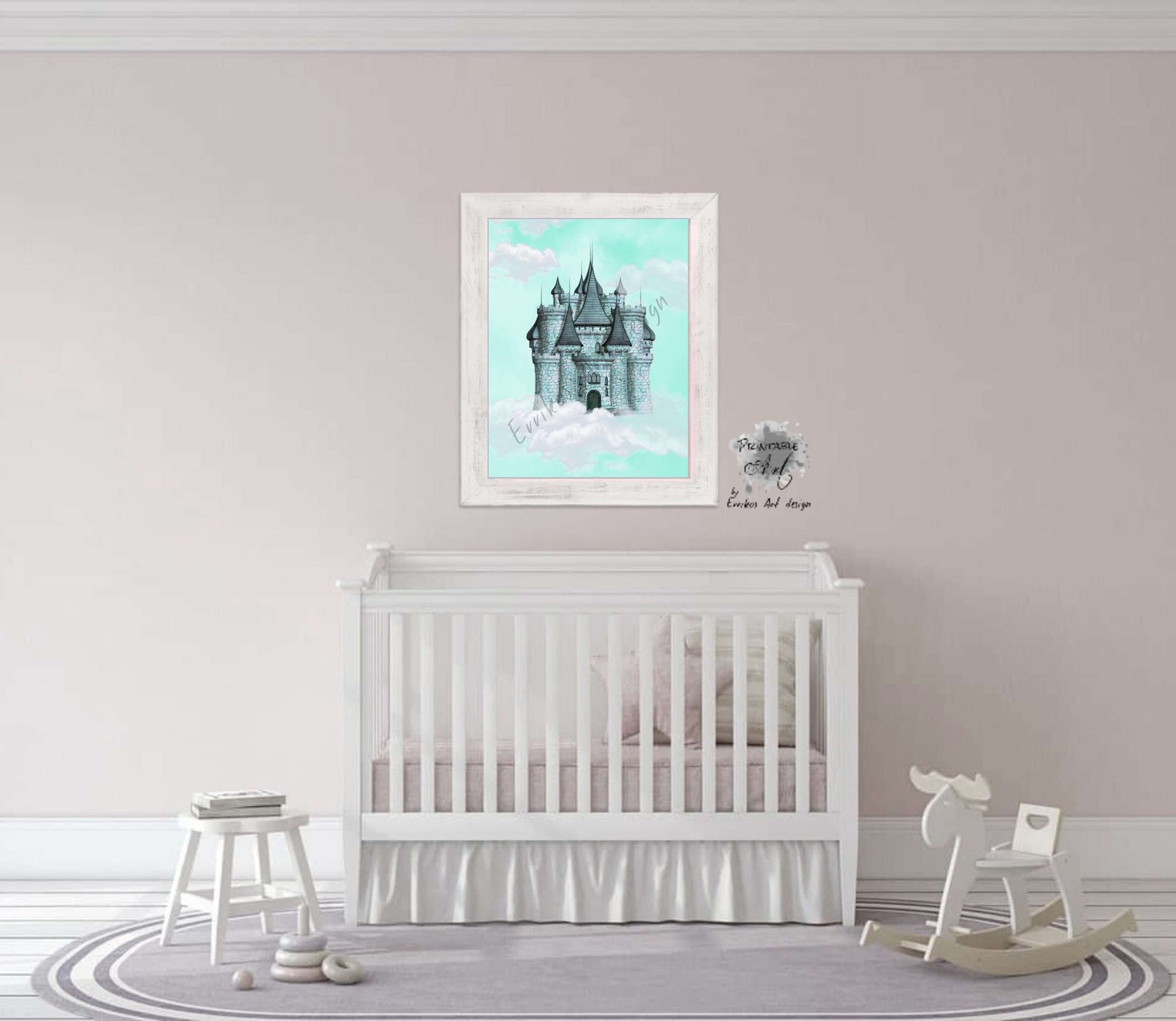 Little Prince Castle Instant Download Boy Nursery Decor Blue - Etsy
