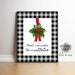 Christmas Mistletoe Art Print Instant Download Printable - Etsy