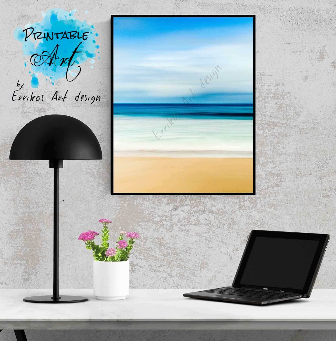 Beach Sea Printable Instant Download Sea Ocean Wall Art - Etsy