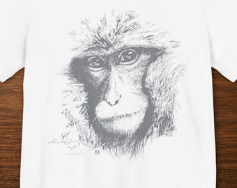 Monkey T-Shirt | Grimm's Duration of Life Conceptual Art | Unisex Bella+Canvas 3001