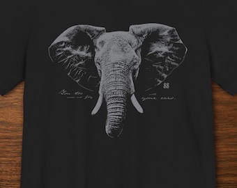 Tyke Elephant Memorial T-Shirt | Animal Freedom Conceptual Art | Unisex Bella+Canvas 3001