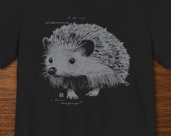 Hedgehog T-Shirt | Closeness & Distance Philosophy Art | Unisex Bella+Canvas 3001
