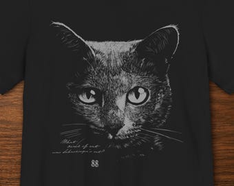 Schrodinger's Cat T-Shirt | Quantum Paradox Conceptual Art | Unisex Bella+Canvas 3001