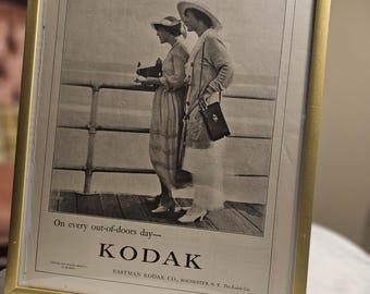 Kodak ad cut from 1939 magazine