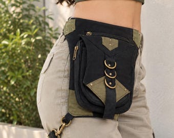 Festival Thigh Holster Utility Leg Bag Steampunk Hip Pouch, Boho Tactical Fanny Pack  Adjustable Belt Unisex Travel Pocket Bag