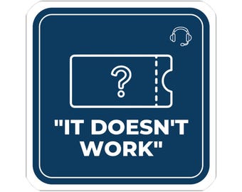 Funny QA Tester Sticker, It Doesn't Work Bug Report Decal (Vinyl)