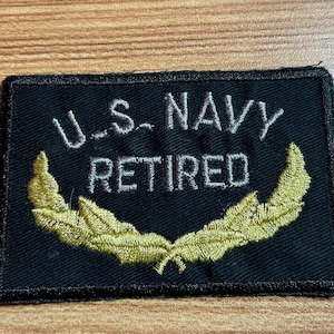 US Navy Retired iron-on Patch