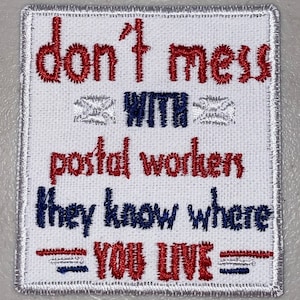 USPS mail Carrier embroidered IRON-ON Patch