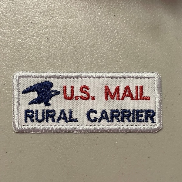 USPS Rural Carrier embroidered IRON-ON Patch/buy 4 get 1 free!