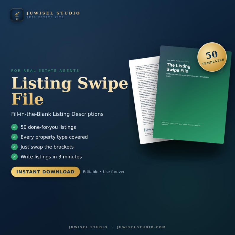 Real Estate Listing Description Templates, 50 MLS Copy Examples PDF image 1