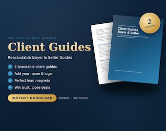 Guides pour acheteurs et vendeurs immobiliers, documents à remettre aux clients (PDF)