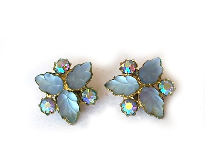 Aurora Leaves Earrings Brass