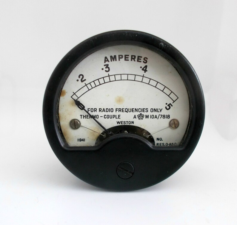Vintage Weston Radio Frequency RF Thermocouple Type Ammeter Etsy