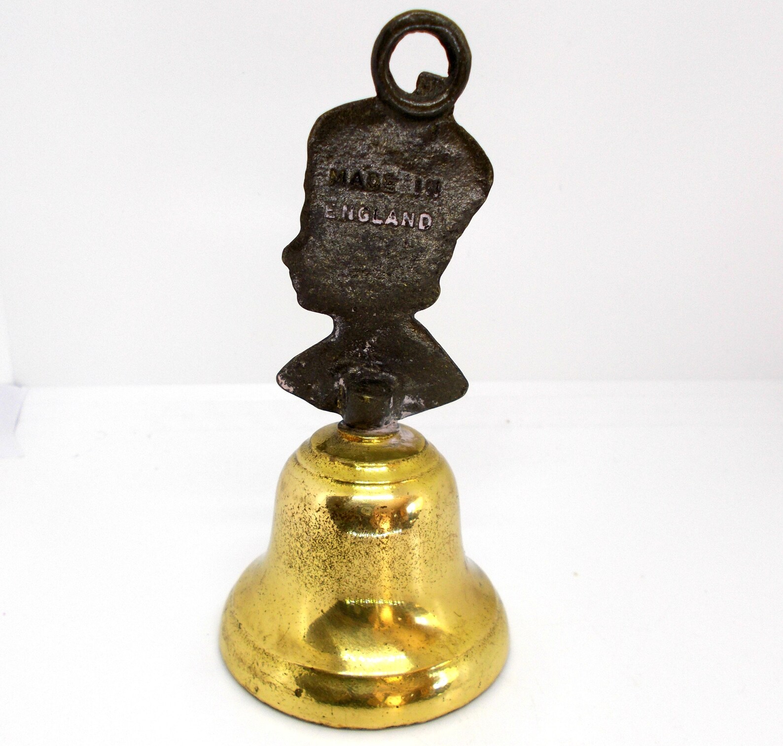 Vintage Brass Bell Queen Elizabeth Made in England Etsy