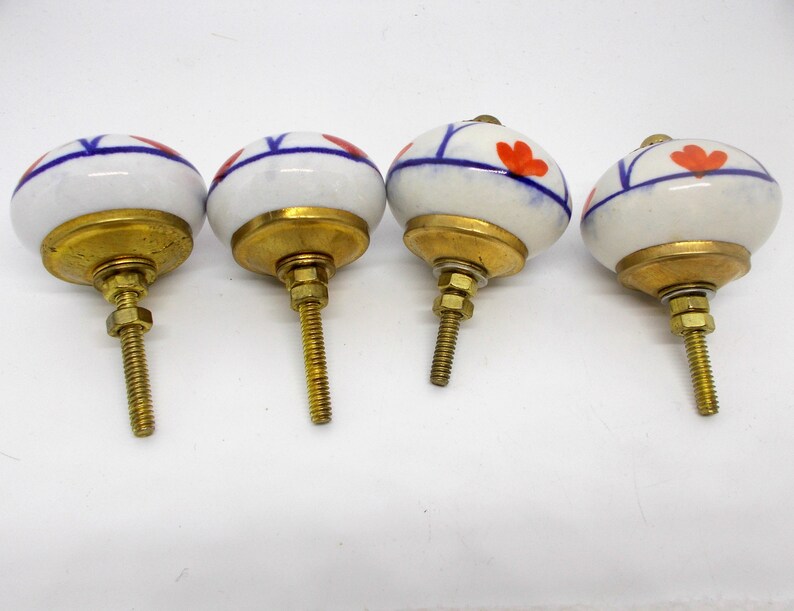 FOUR KNOBS Round Italian Style Dresser Cabinet Cupboard ...