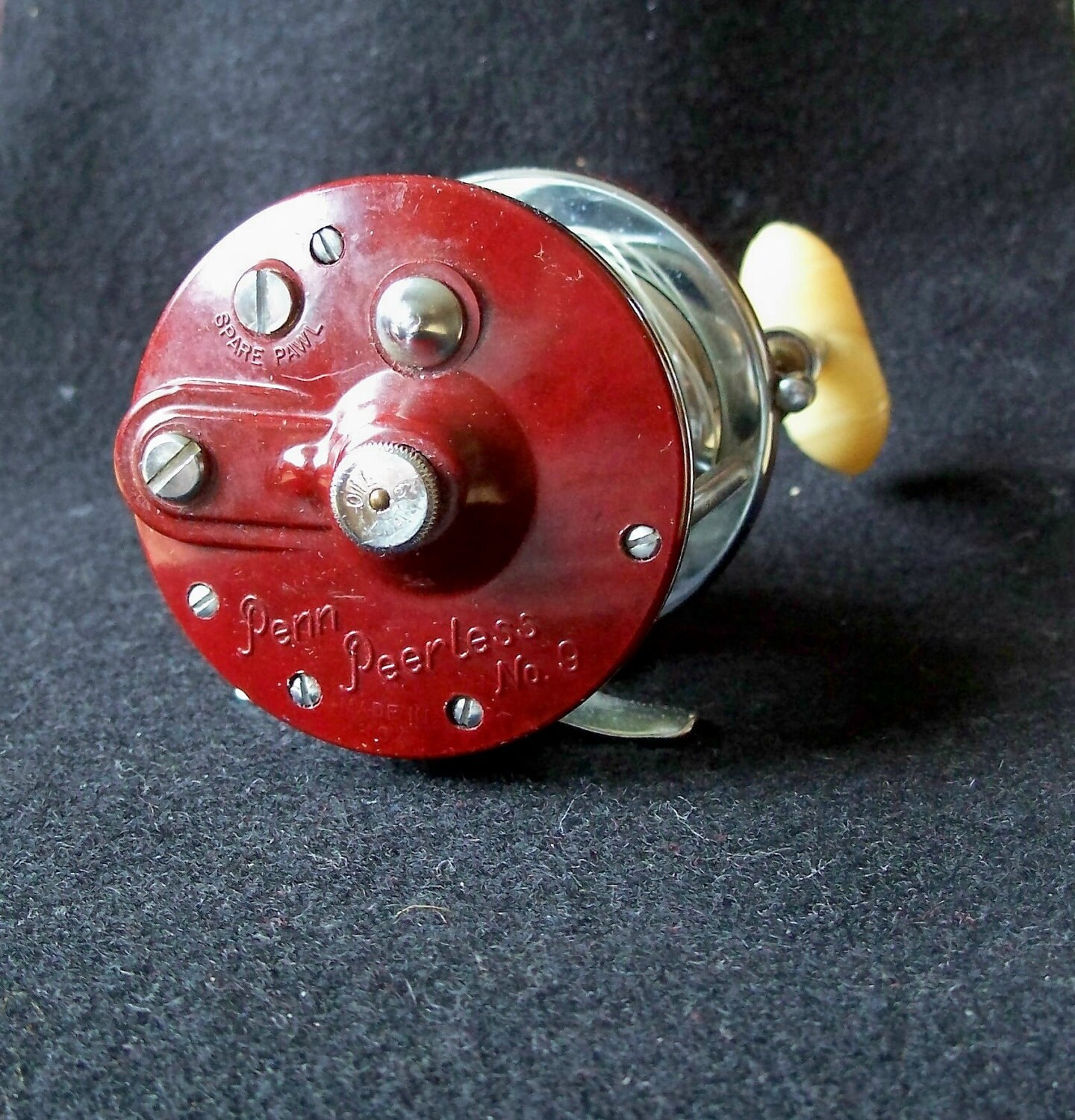 Vintage Penn Peer No. 109 Fishing Reel Made in USA salt fresh water 30-109  