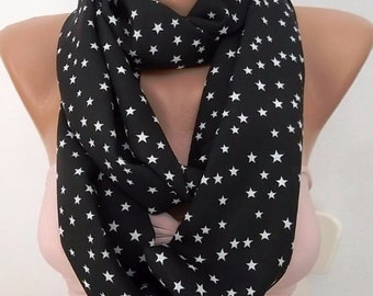 Regalo para sus estrellas Infinity Scarf Shawl Gift Scarf Women Gift Scarf Regalo personalizado Regalo novia regalo Aniversario Regalo Día de las Madres Regalo