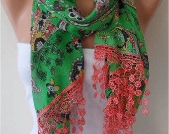 Unique Scarf Shawl  Gift Scarf Women Gift Scarf Personalized Gift ideas for Her Girlfriend gift for her   Lace Scarf personalized gift