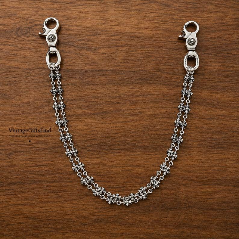 Vintage Wallet Chain Silver - Etsy