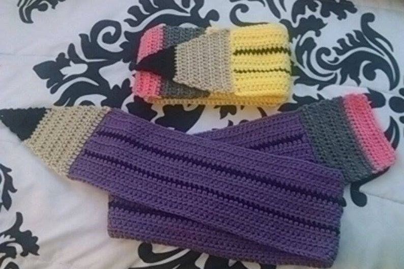 Pencil Scarf Crochet Pattern Etsy