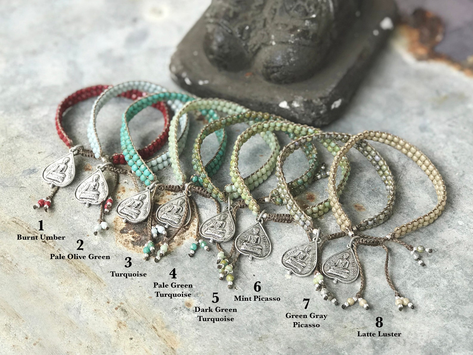 Beaded Yoga Bracelet Yoga Jewelry Etsy