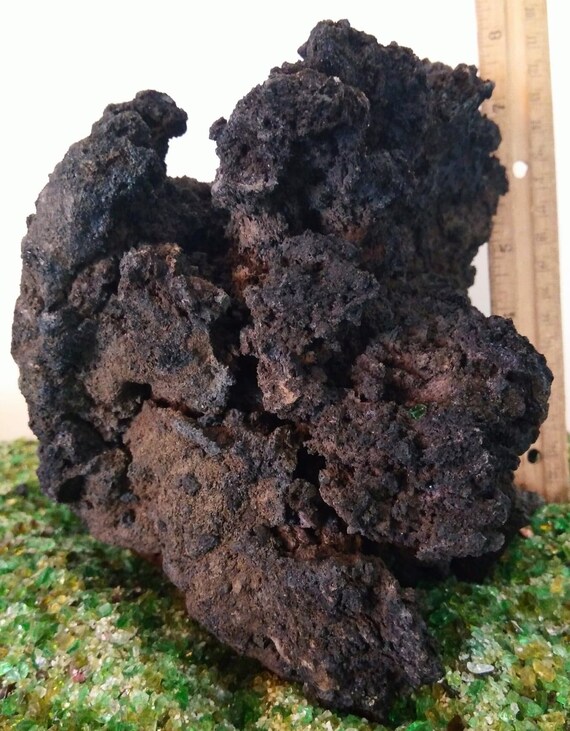 black volcanic rock aquarium