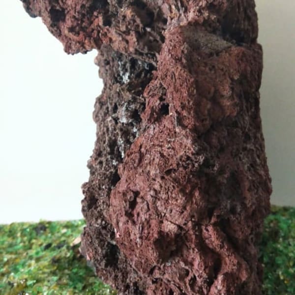 Twisted Lava Pillar 1 Natural Dry Stone Aragonite 6"- 8"  5 Gal focal point My color and texture choice