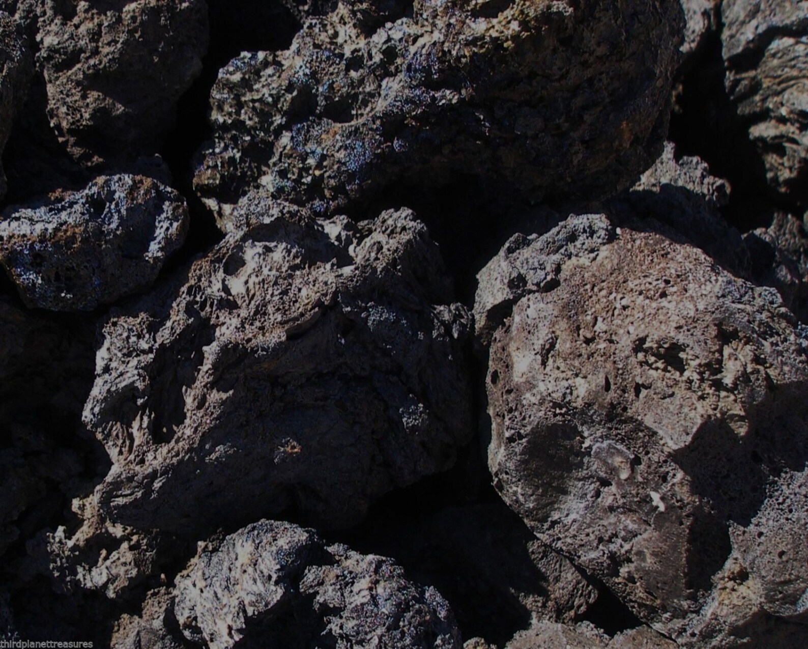 Black Lava Rock Porous Exotic Black Color Lava 5 Stones | Etsy