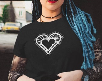 Unisex Shirt, Heart Shirt, I Love You Shirt, Heartbreak T-Shirt, Love Apparel, Couple Shirts, Heartache Shirts, Gothic Apparel, Goth Core