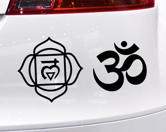 Chakra Symbols Vinyl Decal Sticker Vinyl Car Decal Laptop Sticker Water Bottle Sticker Goth Sticker Die Cut Sticker Sacred Symbols