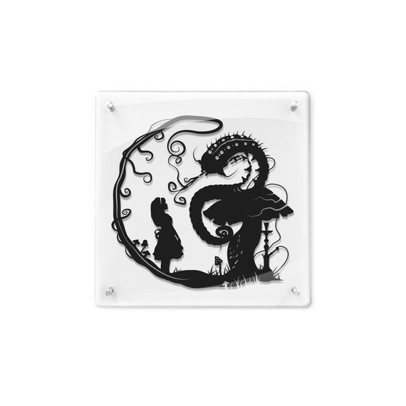 Framed Alice In Wonderland Caterpillar Who Are You Hookah Etsy