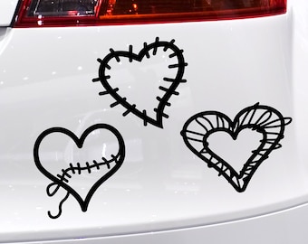 Heart Vinyl Decal Sticker Vinyl Car Decal Laptop Sticker Water Bottle Sticker Love Sticker Die Cut Sticker I love you broken heart sticker