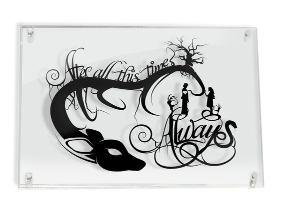 Framed Always Harry Potter Wedding Gift Snape Lily Always Etsy