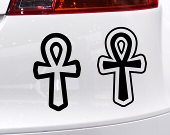 Ankh Symbol Vinyl Decal Sticker Vinyl Car Decal Laptop Sticker Water Bottle Sticker Goth Sticker Die Cut Sticker Egyptian Life and Death