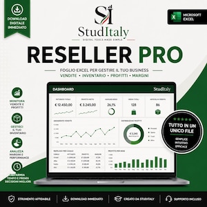 Reseller Pro | Excel Spreadsheet for Managing Sales, Inventory, Profits, and Margins for Resellers