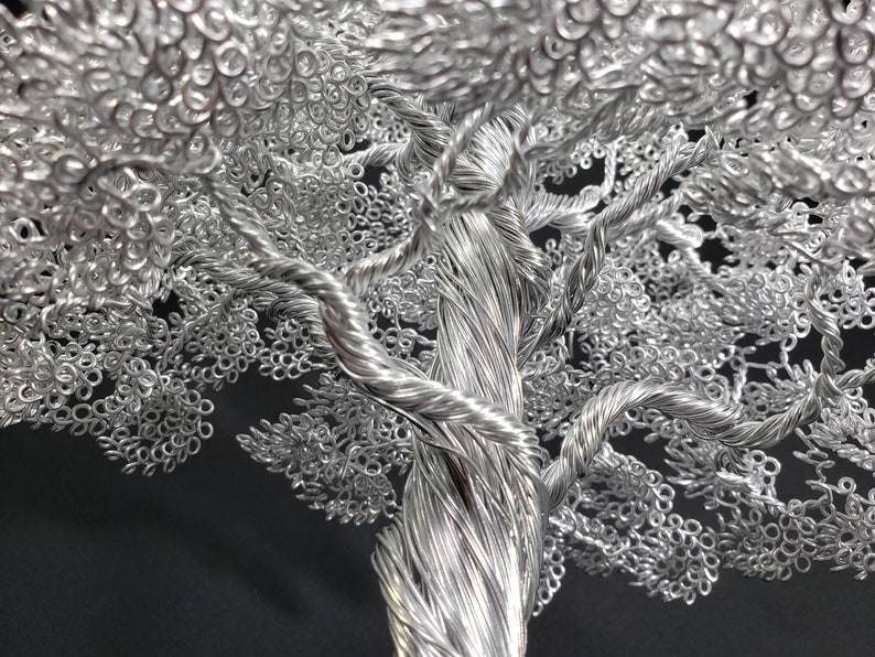Tall Silver Wire Tree Sculpture Made to Order One of a Kind Etsy