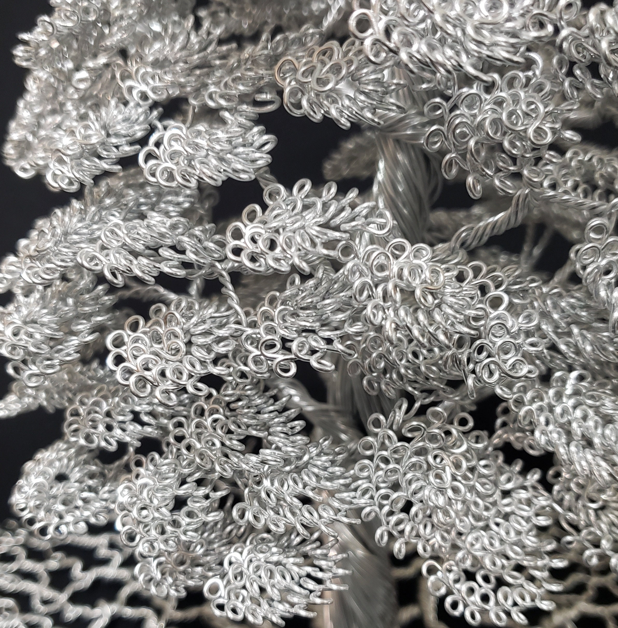 Tall Silver Wire Tree Sculpture Made to Order One of a Kind Etsy