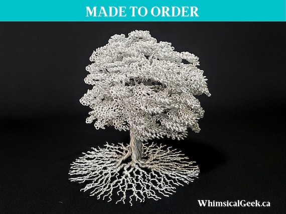 Wire Tree Of Life Sculpture Silver