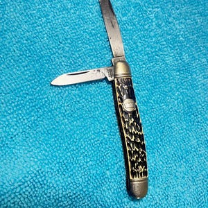 Navaja de bolsillo plegable de 2 hojas Imperial Prov USA de 1950, de 3 1/4&quot;, para caza