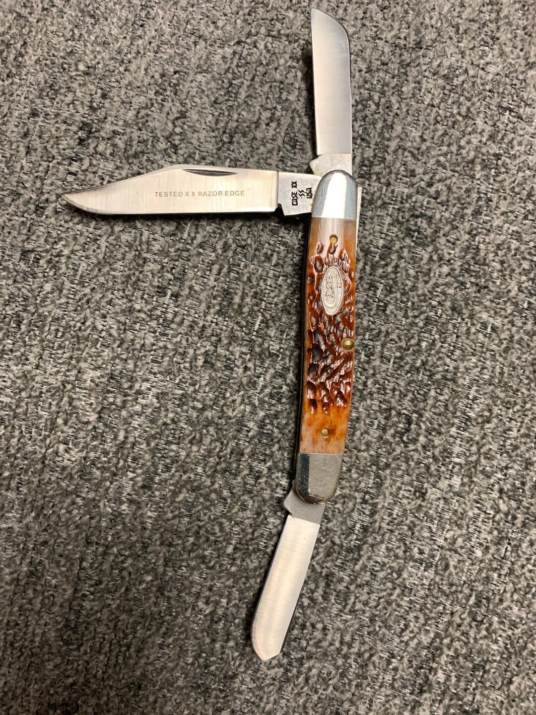 1989 Case XX USA Case Tested Razor Edge Bone Scales 6347 HP Ssp Ss 3