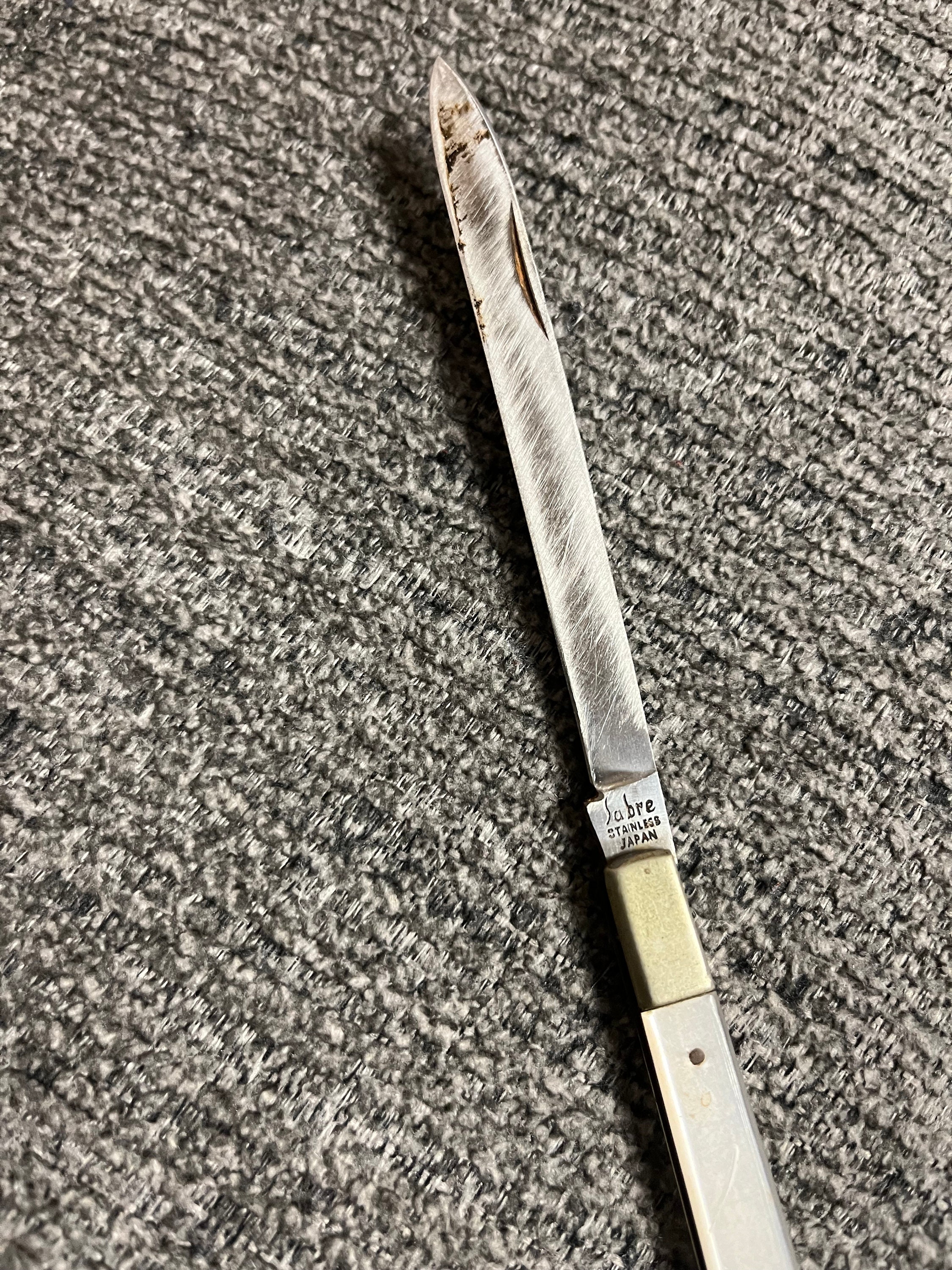 1940's50's Sabre Japan Faux Pearl Handle Doctors Folding Pocket