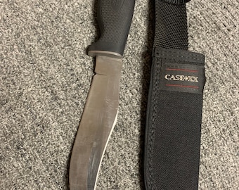 Case XX USA Jaktkniv med Slida - 2008 - Svart Gummihandtag