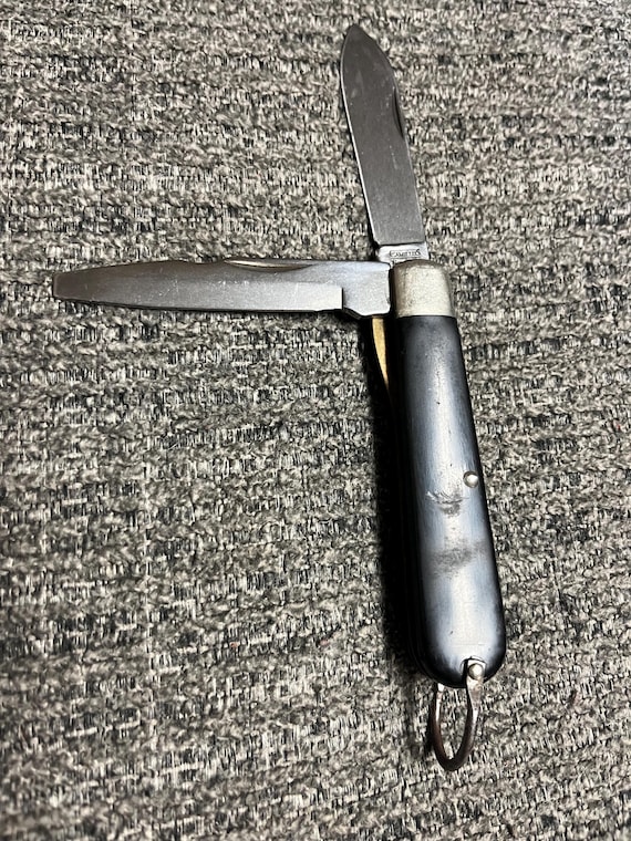 1989 Camillus New York USA Black 2 Blade TL-29 Style