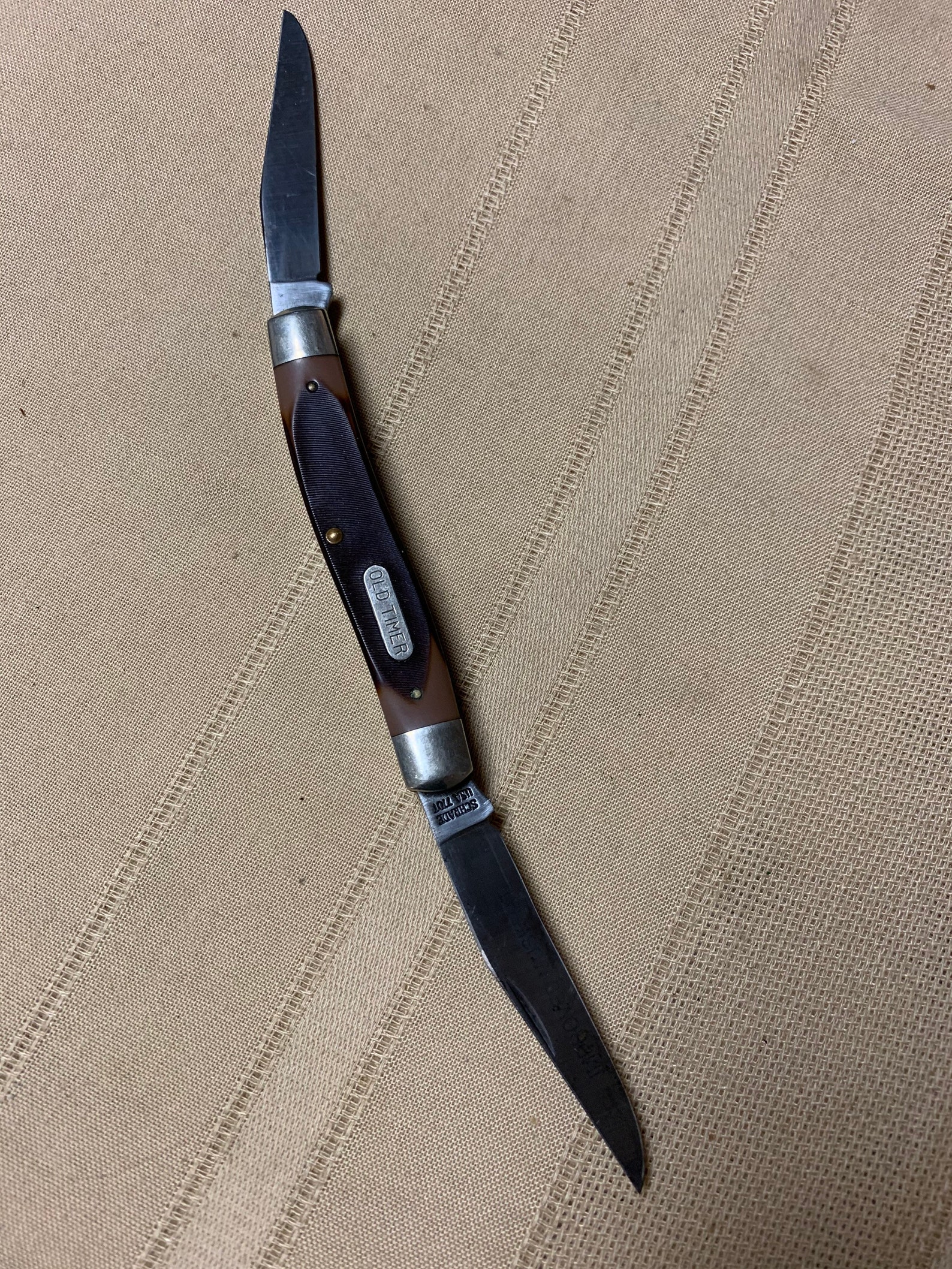 1970s Schrade Old Timer Improved Muskrat 2 Blade Folding Etsy