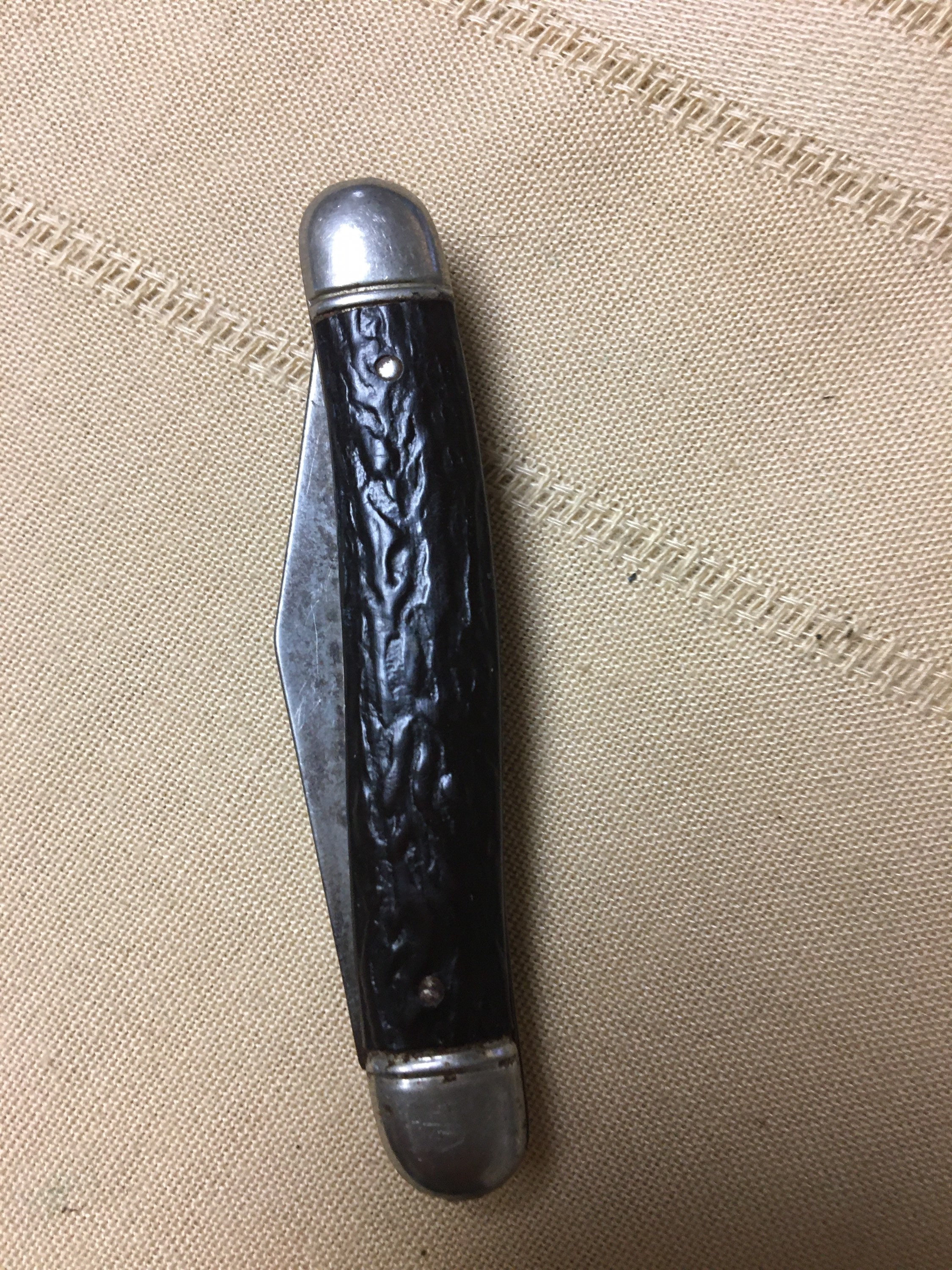 1960s Imperial Crown England Tin Cap 2 Blade Folding Pocket Knife