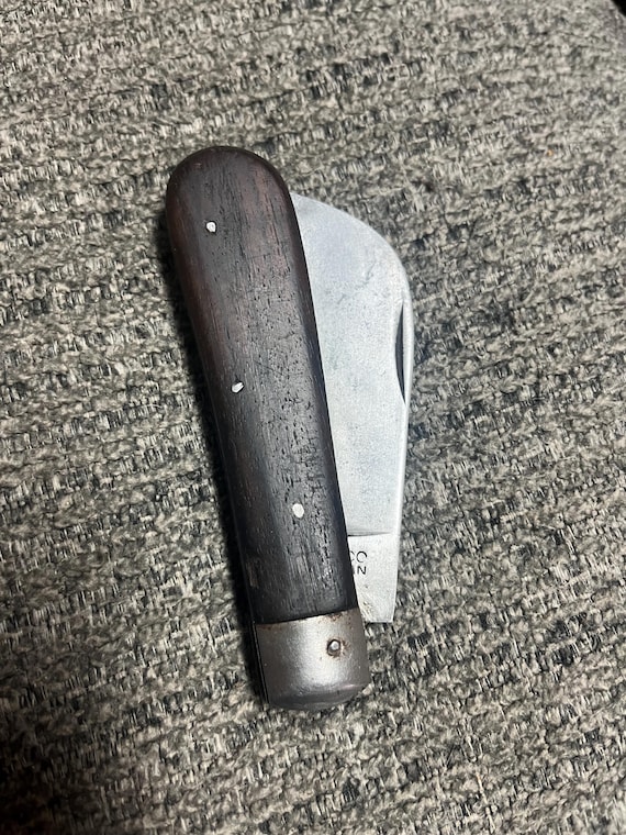 Rare 1921-41 ATCC Japan Wood Handle Single Blade Hawkbill