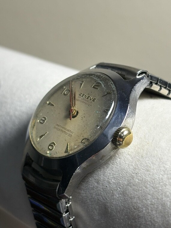 Vintage 1950s Geneve 17 Jewels Mechanical Watch Swiss… - Gem