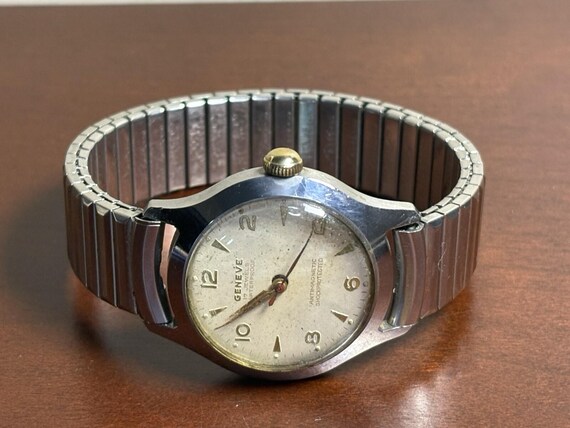 Vintage 1950s Geneve 17 Jewels Mechanical Watch Swiss… - Gem