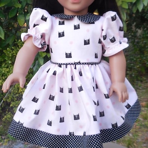 Pink Cat Dress for American Girl 18 inch Dolls
